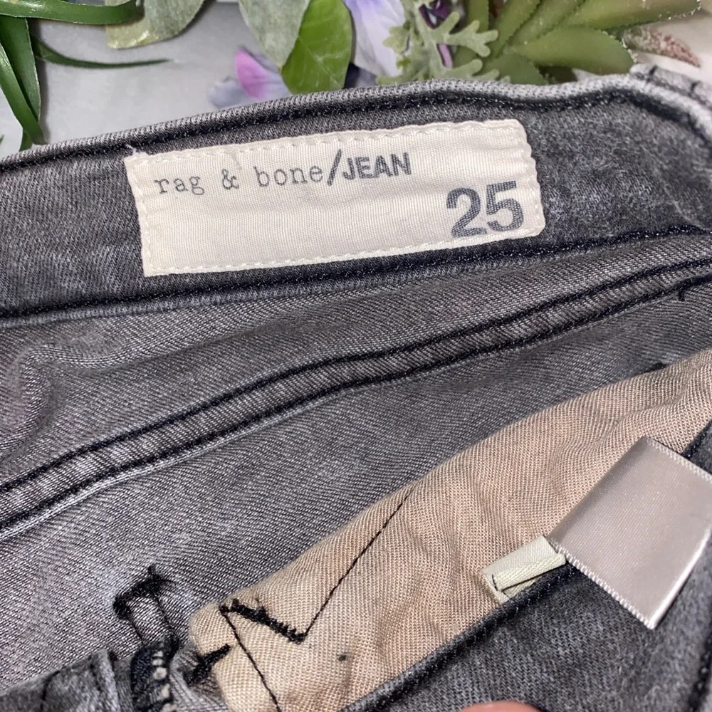 rag & bone Charcoal Skinny Jeans - Picture 2 of 6